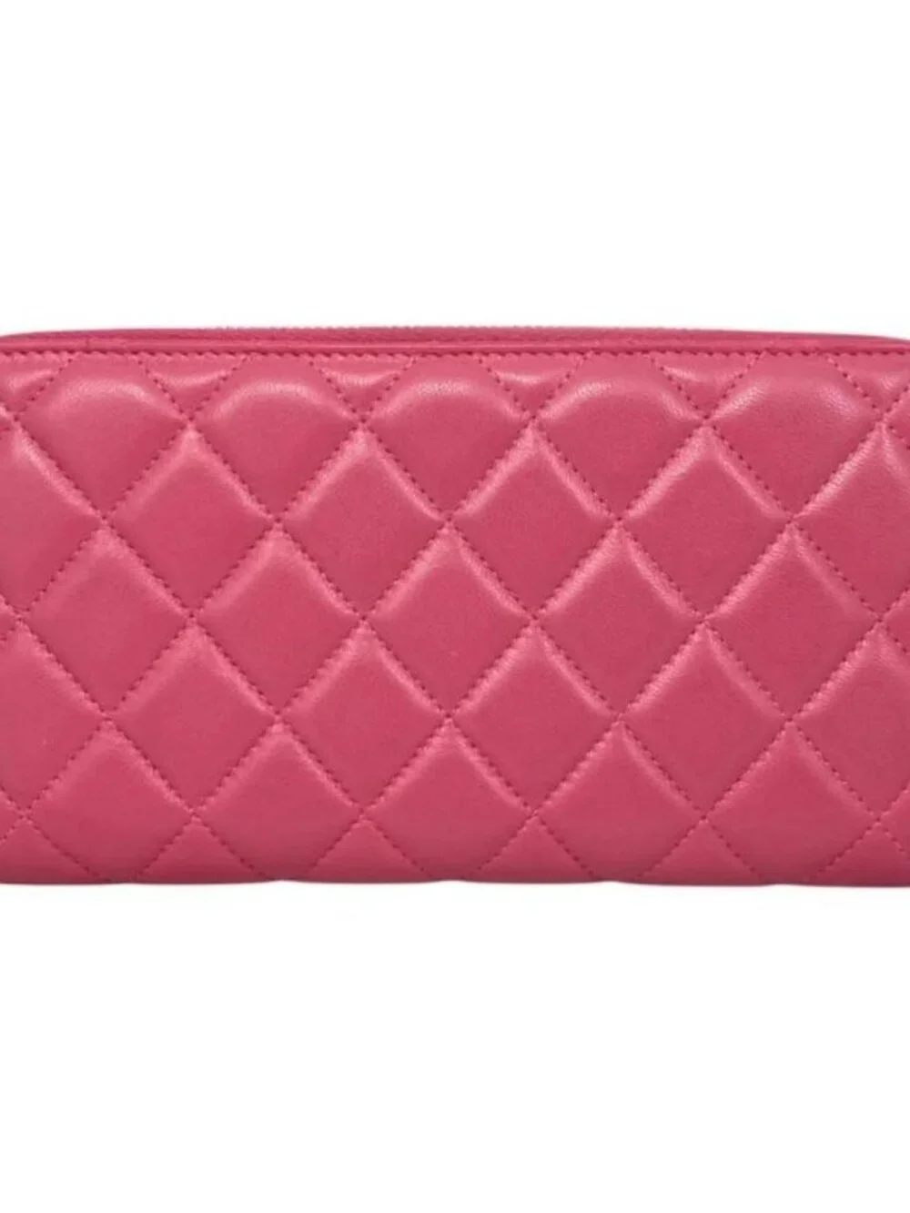 Chanel Long Wallet Zip Round Ap1590 Quilted Lambskin Coco Mark - Picture 2 of 15